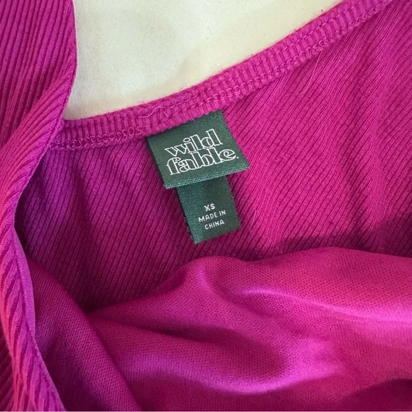 wild fable magenta cut-out bodysuit - Picture 8 of 9